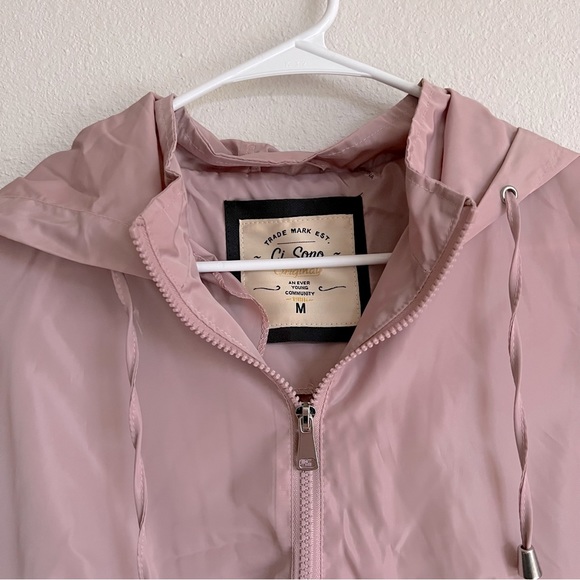Like new! Ci Sono Mauve Cropped Hooded Windbreaker - Picture 3 of 3
